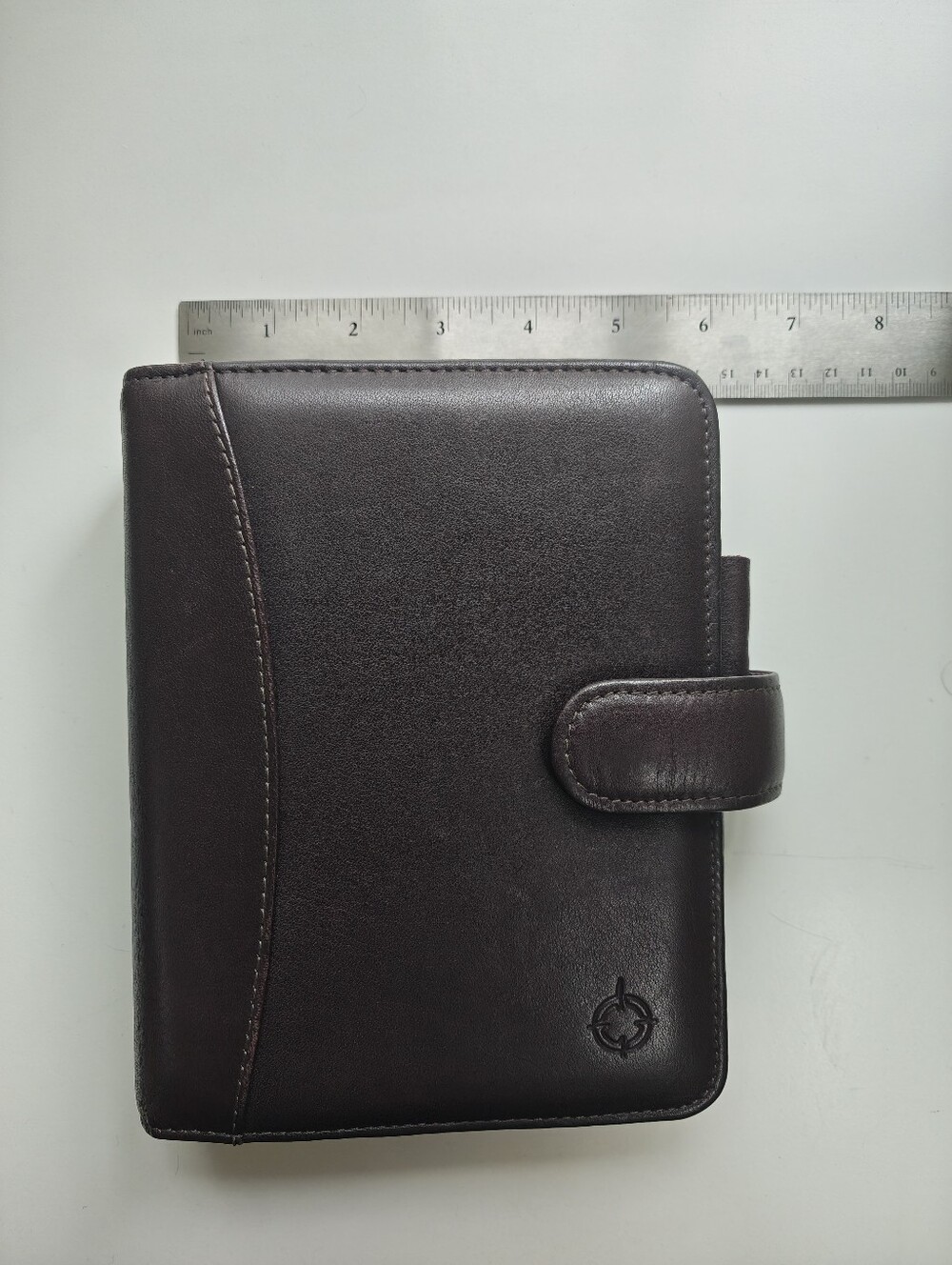 Franklin covey Leather Organizer Planner with Snap Closure - Dark Cherry 🍒
